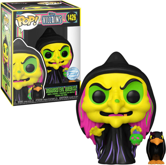 Funko pop! disney villains: disguised evil queen with raven