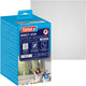 Tesa insect stop 2-in-1 pollen and fly screen premium - op maat snijden, transparante pollenbescherming, zelfklevende klittenband, antraciet - 150 x 180 cm