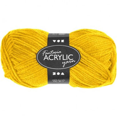 Creativ company creotime fantasia acrylgaren 50gr geel