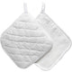 Creativ company cc katoenen pannenlappen 20x20 cm wit 2 stuks