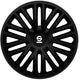 wieldoppen Bergamo 14 inch ABS zwart 4 stuks
