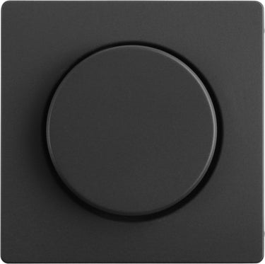 Berker q1 centraalplaat - met knop voor dimmer - antraciet