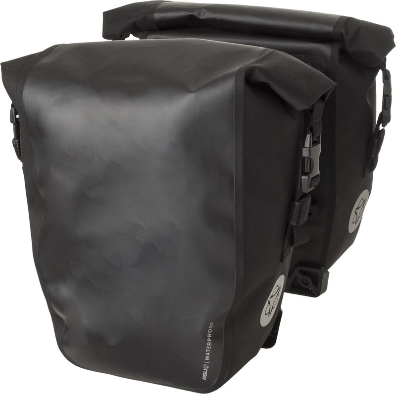 Load image into Gallery viewer, Agu clean dubbele fietstas shelter click'ngo medium mik black
