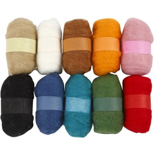 Creativ company https: www.cchobby.nl gekaarde-wol-diverse-kleuren-10x25-gr-1-doos