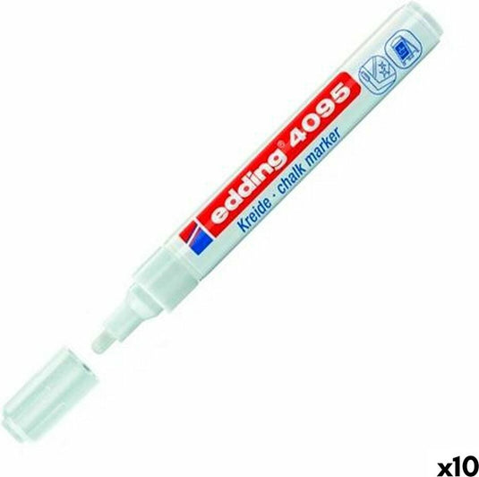 Edding krijtstift 4095 rond wit 2-3mm | 1 stuk | 10 stuks