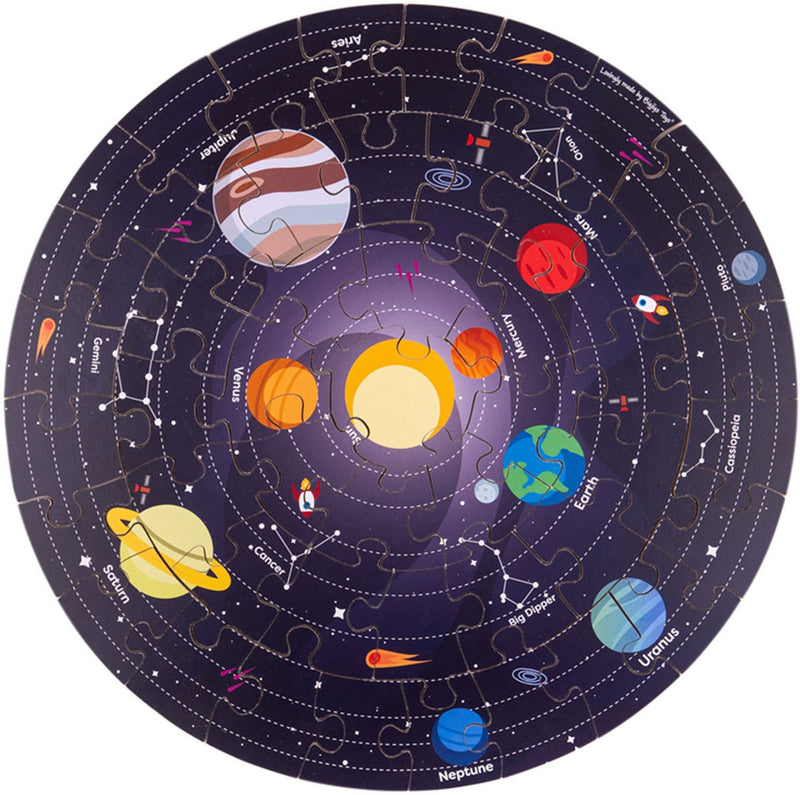 Load image into Gallery viewer, Bigjigs vloerpuzzel zonnestelsel rond, 39cm
