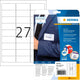 Herma naambadge etiket 4511 63.5x29.6mm wit