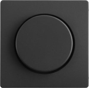 Berker q1 centraalplaat - met knop voor dimmer - antraciet
