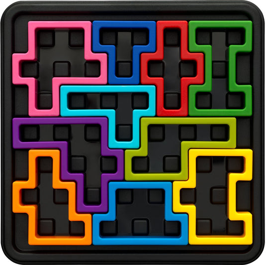 Smartgames iq square deluxe - iq deluxe logisch denkspel premium breinbreker - geometrische puzzel met 120 opdrachten - luxe vierkant puzzel - solospel voor tieners en volwassenen - premium cadeau vanaf 14 jaar