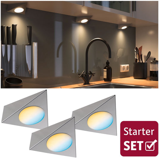 Paulmann clever connect led-spot trigo tunable white 3x2,1w 12va nikkel geborsteld