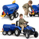 Falk new holland tankwagen - 30l inhoud - blauw - geschikt voor tractoren (3-7 jaar) - 100% gemaakt in frankrijk