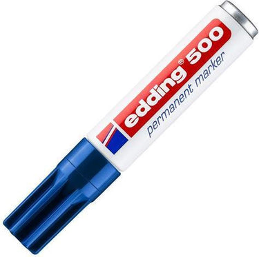 Edding viltstift 500 schuin 2-7mm blauw | 10 stuks
