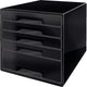 Leitz desk cube - 5 laden - zwart
