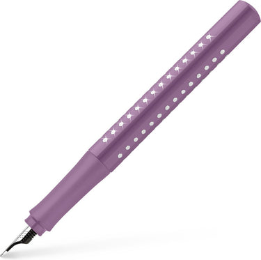 Faber-castell vulpen - grip sparkle - m - violet - fc-140877