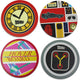 Half moon bay back to the future - set van 4 keramische onderzetters