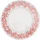 Riviera maison dinerbord rond, koraal transparant - coral oasis bord, serveerbord - glas - (øxh)33x2