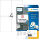 Merkloos sans marque verwijderbare etiketten herma 5082 wit 105 x 148 mm 100 etiketten