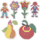 Creativ company creotime onderplaat strijkkralen kinderen met bloemen 6 stuks