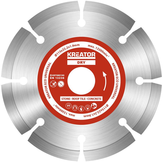 Kreator - accessories - krt080100 - diamantschijf eco - ø 115mm - 3 st.