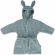 Jollein - baby badjas badstof 1-2 jaar - badjas kinderen met capuchon - sea green