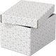 Esselte home kleine opberg- en geschenkdoos met deksel, set van 3 stuks - geschenkverpakking - 100% gerecycled karton en 100% recyclebaar - wit