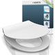 Schütte wc-bril 82700 slim white - duroplast - super dun - soft close - afklikbaar - rvs-scharnieren - belastbaar tot 175 kg - gelakt - wit