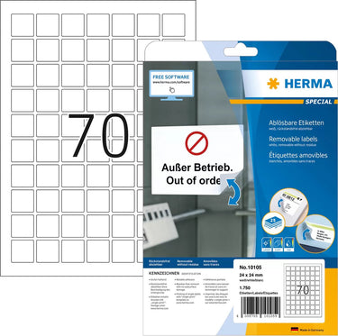 Herma 10105 printeretiket wit zelfklevend printerlabel