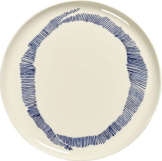 Serax - ottolenghi feast - serveerschaal - wit blauw - 35 ø
