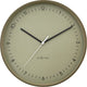 Nextime berlin l – wandklok – 40 cm – metaal – khaki – stil