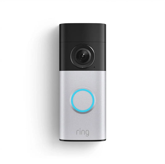 Ring wired video doorbell plus - satijn nickel - vaste aansluiting - retinal 2k