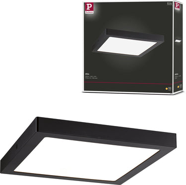 Paulmann led-paneel abia hoekig 300x300 mm 22w 2200lm 2700k zwart