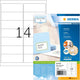 Merkloos sans marque herma prem. adr.etik. 99,1x38,1 100 vel din a4 1400 stuks 4678