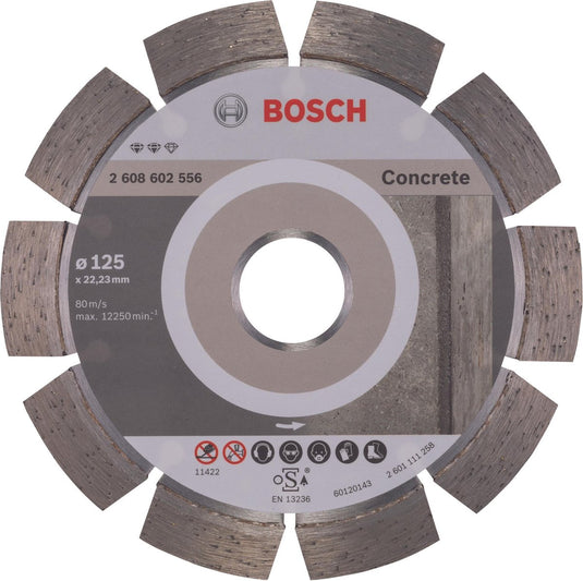 Bosch - diamantdoorslijpschijf expert for concrete 125 x 22,23 x 2,2 x 12 mm