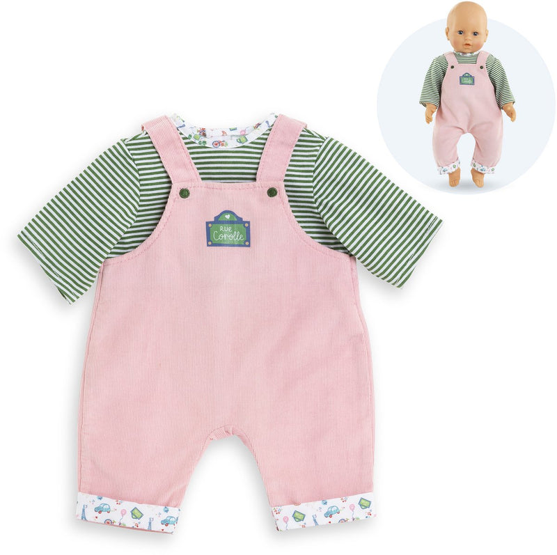 Load image into Gallery viewer, Corolle t-shirt en overall voor babypop, 42cm
