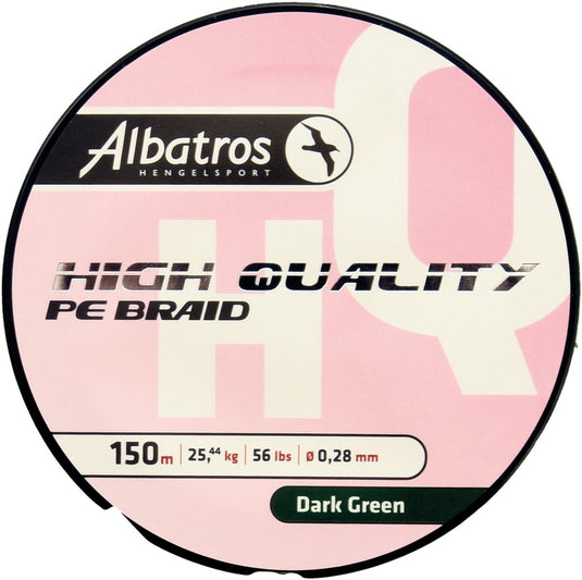 Albatros - high quality braid - vislijn 0,13mm - 150mtr - dark green