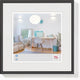 Walther new lifestyle - kunststof lijst - fotoformaat 15x15 cm - zwart