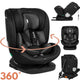 Lionelo bastiaan 4in1 - autostoel isofix 360° draaibaar - van geboorte tot 12 jaar (40-150 cm groep 0 1 2 3) - rwf fwf - memory foam - sideprotect - volledig verstelbaar - comfortabele brede zitting - autostoeltje i-size