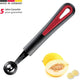 Westmark meloenschep bolletjeslepel voor fruit en groenten, ø 26 mm, lengte: 17,3 cm, roestvrij staal kunststof, gallant, zwart rood, 29222270
