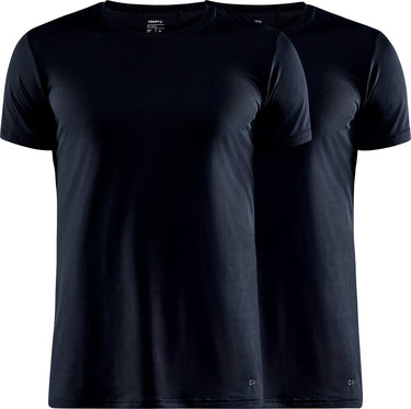 Craft core dry tee multi 2-pack m heren thermoshirt - zwart