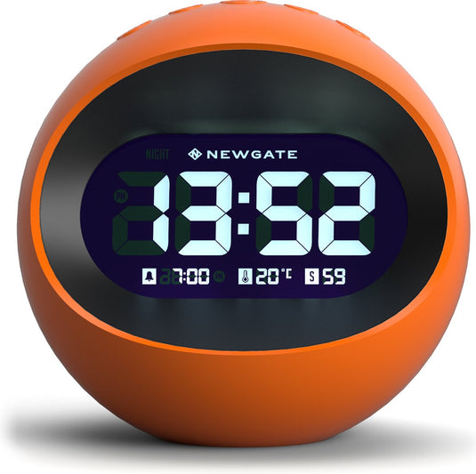 Bennies fifties newgate centre of the earth lcd alarm klok - oranje