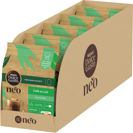 Nescafé dolce gusto neo sachets café au lait - 5x12 sachets voor 12 koppen koffie