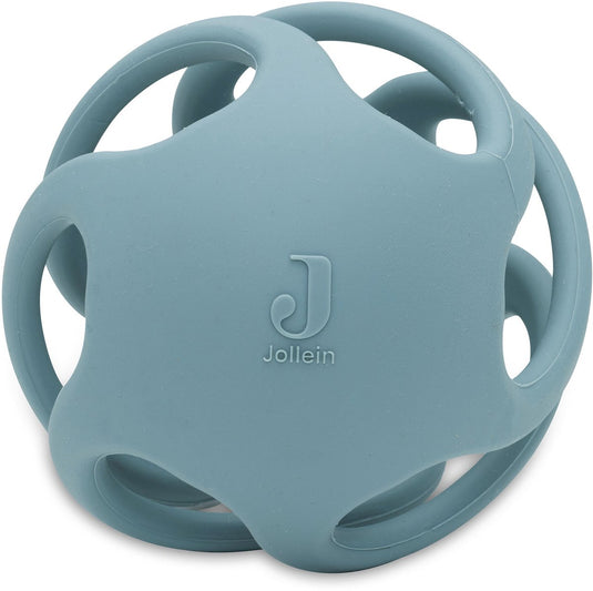 Jollein baby bijtring bal siliconen - ø 9.5cm - sea green