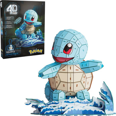 4d build , pokémon squirtle, 3d-modelset, pokémon-verzamelobjecten, kanto-starterverzameling, bureaudecoratie, bouwspeelgoed, 3d-puzzels, 180 stukjes