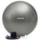 Tunturi anti burst fitness bal met pomp - yoga bal 75 cm - pilates bal - zwangerschapsbal – 220 kg gebruikersgewicht - incl trainingsapp – zilver