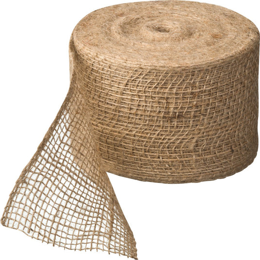 Nature - juteband - l - 10cm x 25m - hobby knutselmateriaal - decoratie - cadeaus inpakken – knutselen