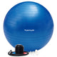 Tunturi anti burst fitness bal met pomp - yoga bal 65 cm - pilates bal - zwangerschapsbal – 220 kg gebruikersgewicht - incl trainingsapp – blauw
