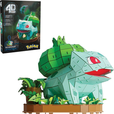 4d build - pokémon bulbasaur - 3d-modelset - pokémon-verzamelobjecten, kanto-starterverzameling, bureaudecoratie, bouwspeelgoed, 3d-puzzels, 195 stukjes