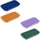 Alpina siliconen ijsblokjesvorm 4 stuks – ijsblokjesvorm groot – 33 x 18,5 x 3,5 cm