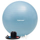 Tunturi anti burst fitness bal met pomp - yoga bal 75 cm - pilates bal - zwangerschapsbal – 220 kg gebruikersgewicht - incl trainingsapp – lichtblauw