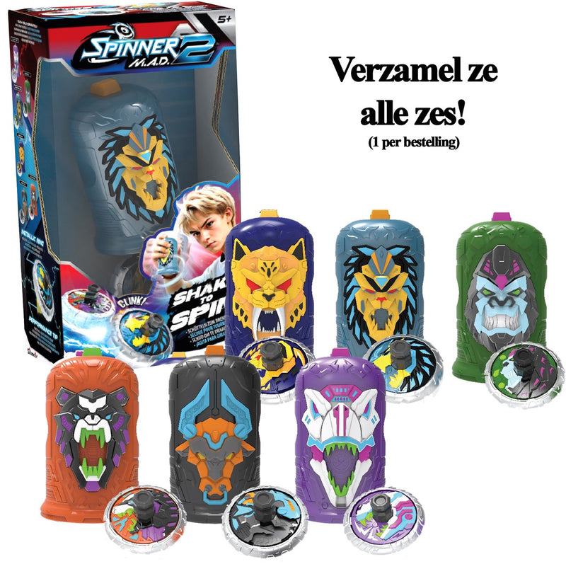 Afbeelding laden in galerijviewer, Silverlit spinner mad 2 single pack - 1 shaker en 1 spinner
